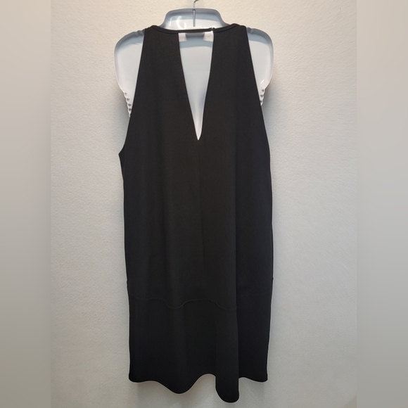 SAM EDELMAN Women's Size 14 Crepe V Neck Sleeveless Lined Open Back Shift/Dress - Picture 5 of 8